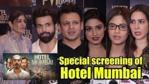 'Special Screening Of Hotel Mumbai | Vivek Oberoi, Raveena Tandon, Rithvik Dhanjani'