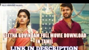 'Geetha govindam full tamil movie free download'