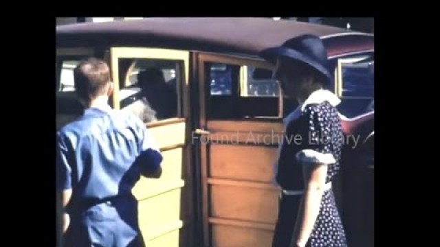 '1940s California, Suburbs, Americana, Cars, Archive Footage, Home Movie, 16mm Film'
