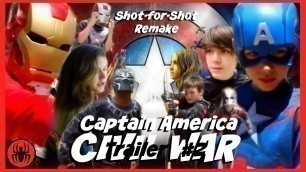 'Captain America: Civil War Trailer 2 Shot-for-shot remake sweded w kid deadpool | SuperHeroKids'