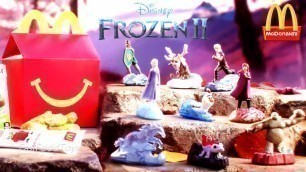 'Disney Frozen 2 McDonald\'s Happy Meal Toys Commercial Ad Review Full Set 9 Kids Toy Collection 2019'