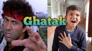 'Ghatak movie (1996) /Sunny Deol vs Danny dialogue video /Ghatak movie comedy scene/ spoof video'
