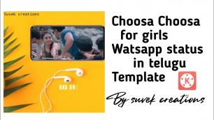 'Choosa choosa from dhruva movie osm watsapp status for girls and (click here to download 