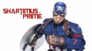 'Hot Toys Captain America Civil War Movie Masterpiece 350 1:6 Scale Movie Collectible Figure Review'
