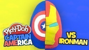 'Captain America Civil War Play-Doh Surprise Egg with Captain America vs Iron Man with Avengers Toys'