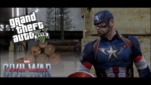 'Gta V Short Film - Captain America Civil War - Cap Vs Iron Man'