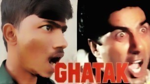 '#GHATAK(1996)| #SUNNYDEOL | DANNY | GHATAK MOVIE BEST #DIALOGUE | GHATAK #MOVIESPOOFS | #COMEDYSCENE'