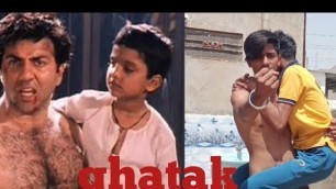 'Ghatak (1996) sunny Deol Best Dialogue !Danny Denzongpa ghatak movie spoof comedy scene !\"'