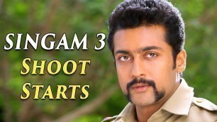'\"Singam 3\" Movie Shoot starts | Surya, Hari | Tamil Focus'
