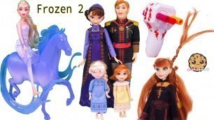 'Disney Frozen 2 Movie Royal Family Set + Twist Hair Style Makeover'