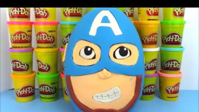 'Captain America Civil War Full Movie  Giant Playdoh Surprise Egg'