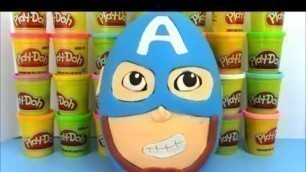 'Captain America Civil War Full Movie  Giant Playdoh Surprise Egg'
