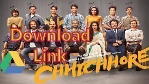 'Download Link Chhichhore Full Movie Hindi 2020 Sushant Singh Rajput'
