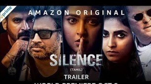 'Silence movie trailer in tamil by amazon prime video'
