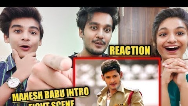 'Aagadu Intro Scene Reaction | Mahesh Babu Fight Scene Reaction | Telegu Movie Fight Scene Reaction'