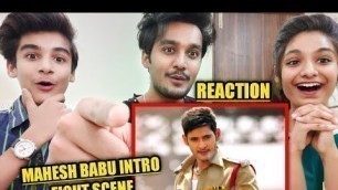 'Aagadu Intro Scene Reaction | Mahesh Babu Fight Scene Reaction | Telegu Movie Fight Scene Reaction'