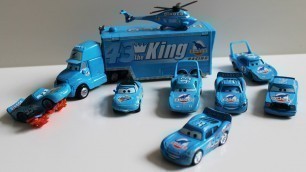 'Dinoco The King Truck Hauler and Lightning Mcqueen Diecast Pixar Cars Movie'