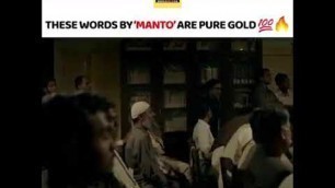 'Manto Movie Best Dialouge by Nawazuddin Siddiqui'