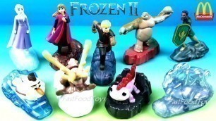 'McDonald\'s Disney Frozen 2 Happy Meal Toys Full Set 9 Kid Movie Toy Collection 2019 Unboxing Review'