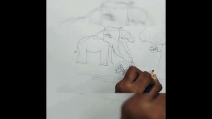 'Drawing of Jumbo Movie Elephant'