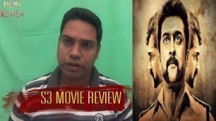 'Singam 3 movie Review. Si3 |Suriya, Anushka Shetty| Hari| Si3 review by filmy review'