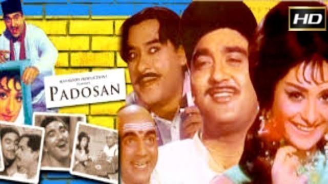 'Padosan 1968 - Dramatic Movie |  Sunil Dutt, Saira Banu, Kishore Kumar, Mukri.'