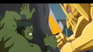 'Planet Hulk: Hulk vs the Red King (final battle)'