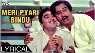 'Meri Pyari Bindu | Lyrical Song | Padosan Hindi Movie | Kishore Kumar Songs | Sunil Dutt, Saira Banu'