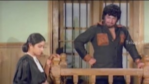'Sridevi interrogating NTR - Bobbili Puli Movie Scenes - Murali Mohan'