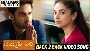'Sammohanam Movie Back To Back Video Songs | Sudheer Babu, Aditi Rao Hydari | Mohanakrishna'