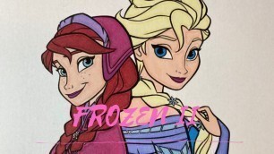'Disney Frozen II Coloring Video - Anna & Elsa'