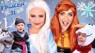 'Disney Frozen 2 Elsa, Anna, Kristoff and Olaf Dress Up and Adventure Into the Unknown'