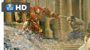 'Avengers: Age Of Ultron Hindi (05/12) Iron Man Vs Hulk Scene MovieClips'