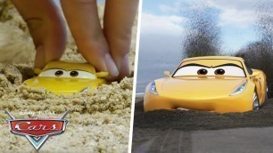 'Fireball Beach Scene | SIDE BY SIDE Toy Play | Pixar Cars'