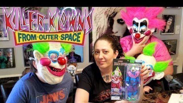 'Jumbo Killer Klowns From Outer Space Mego Toys 8 Inch Action Figure Horror Movie Clown 4K Video'