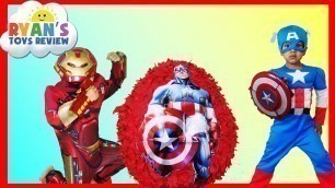 'GIANT EGG SURPRISE OPENING Captain America Civil War and Iron Man from The Avengers'