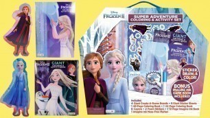 'Frozen 2 Deluxe Art, Activity & Coloring Play Set with Anna, Elsa & Magic Ink'
