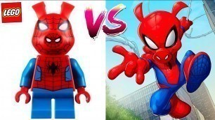 All Lego Marvel Spider Man Minifigures !!! Lego VS Movie !!!