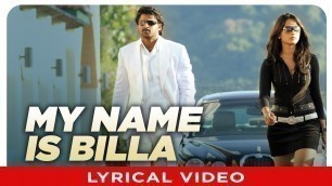 'My Name Is Billa Lyrical Video Song | Billa Telugu Movie | Prabhas, Anushka, Namitha | Mani Sharma'