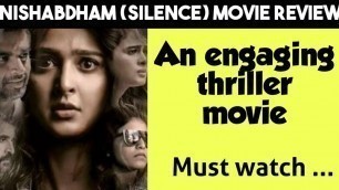 'Silence Tamil Movie Review || Nishabdham Movie Review'
