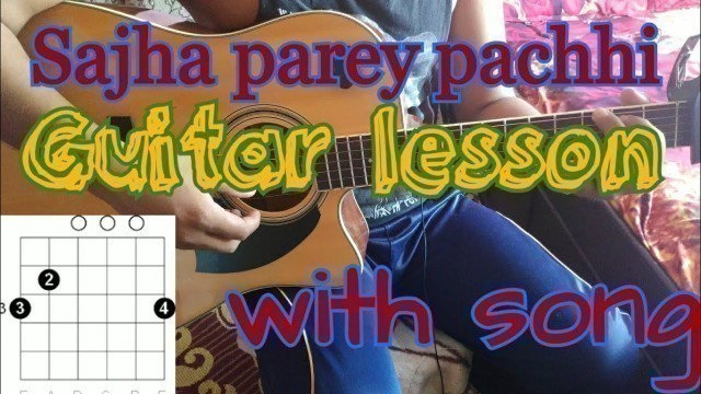 'Sanjha parey pachi guitar lesson||Appa movie'