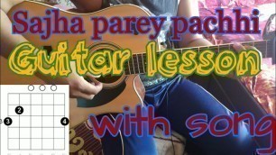 'Sanjha parey pachi guitar lesson||Appa movie'