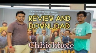 'How to download chhichhore | Chhichhore movie full review | Best movie 2019'