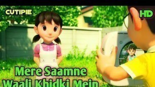 'Mere Samne Wali Khidki Mein | Ashish Patil Cover Song | Padosan Movie | Nobita Shizuka Mix'