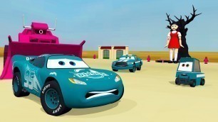 'Cars Lightning McQueen Vs Lego Squid Game Red Light Green Light'